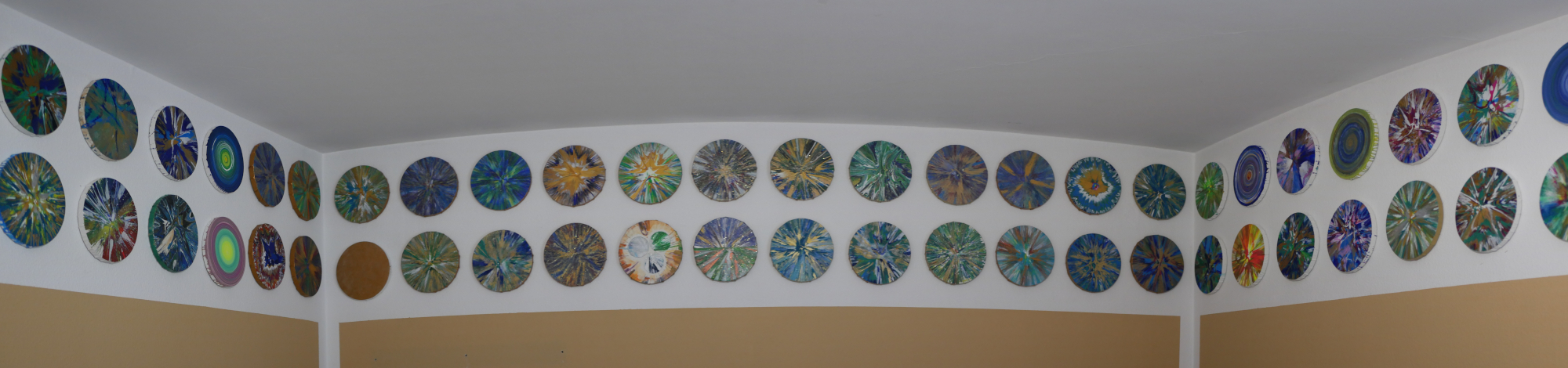 Panorama 20cm Round Paintings